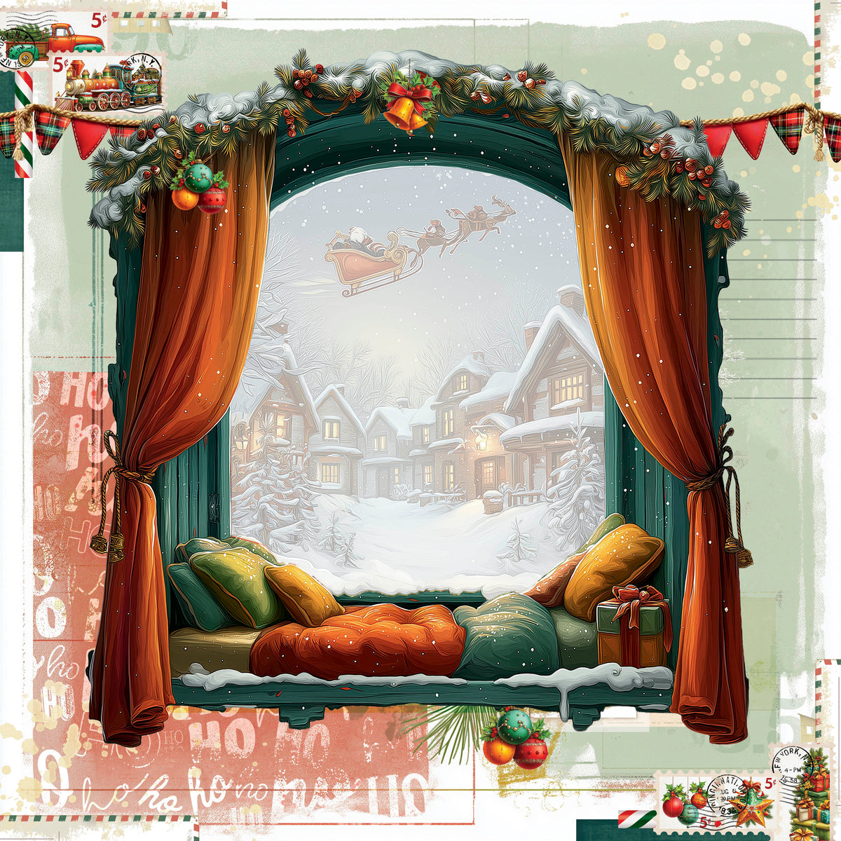 49 and Market - Jolly Jingles Paper - Jingle Bells official product image 2
