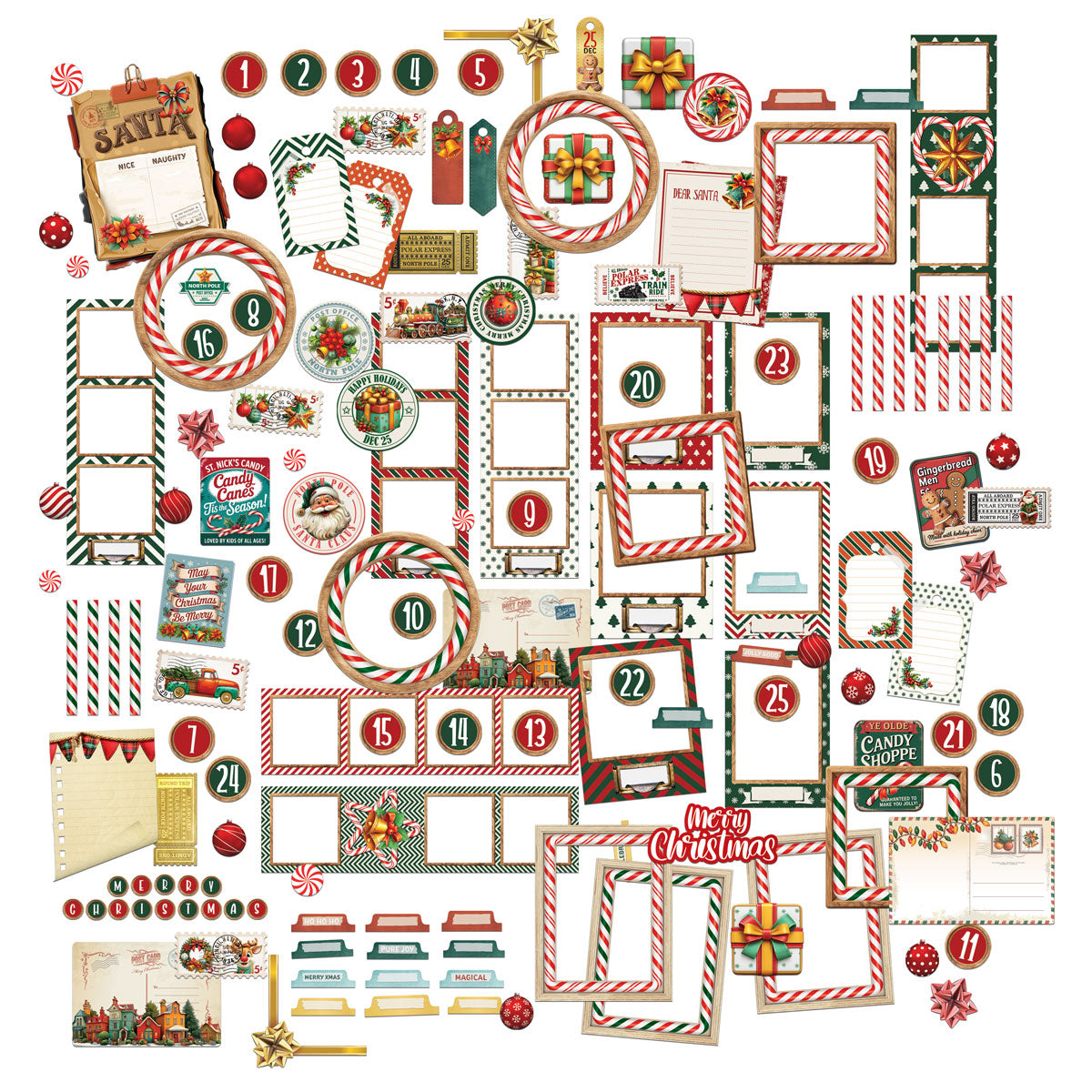 49 and Market - Jolly Jingles Ephemera Set official product image 2
