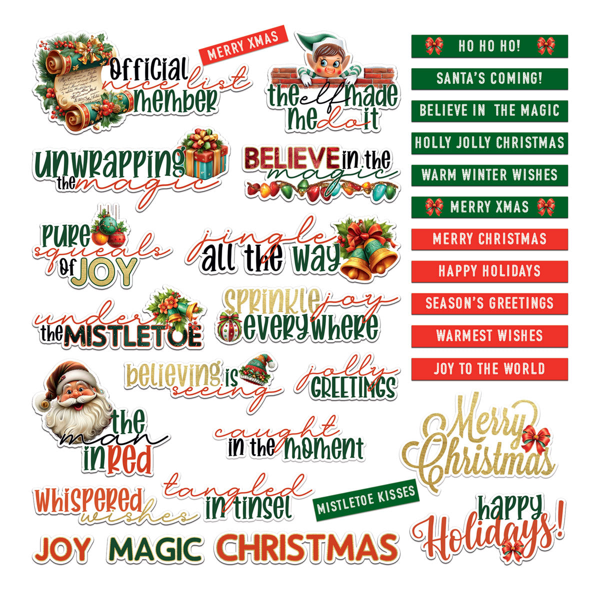 49 and Market - Jolly Jingles Chipboard Set official product image 2