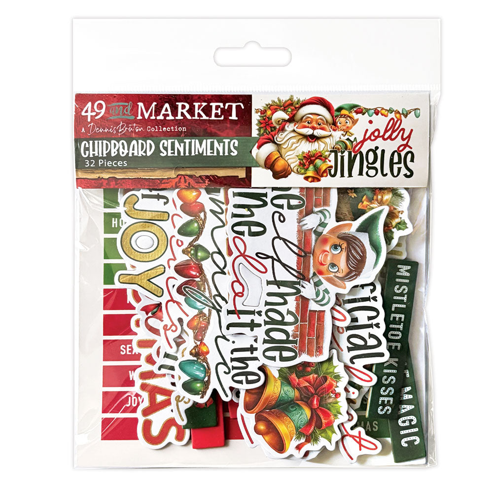 49 and Market - Jolly Jingles Chipboard Set - official 49 and Market product image