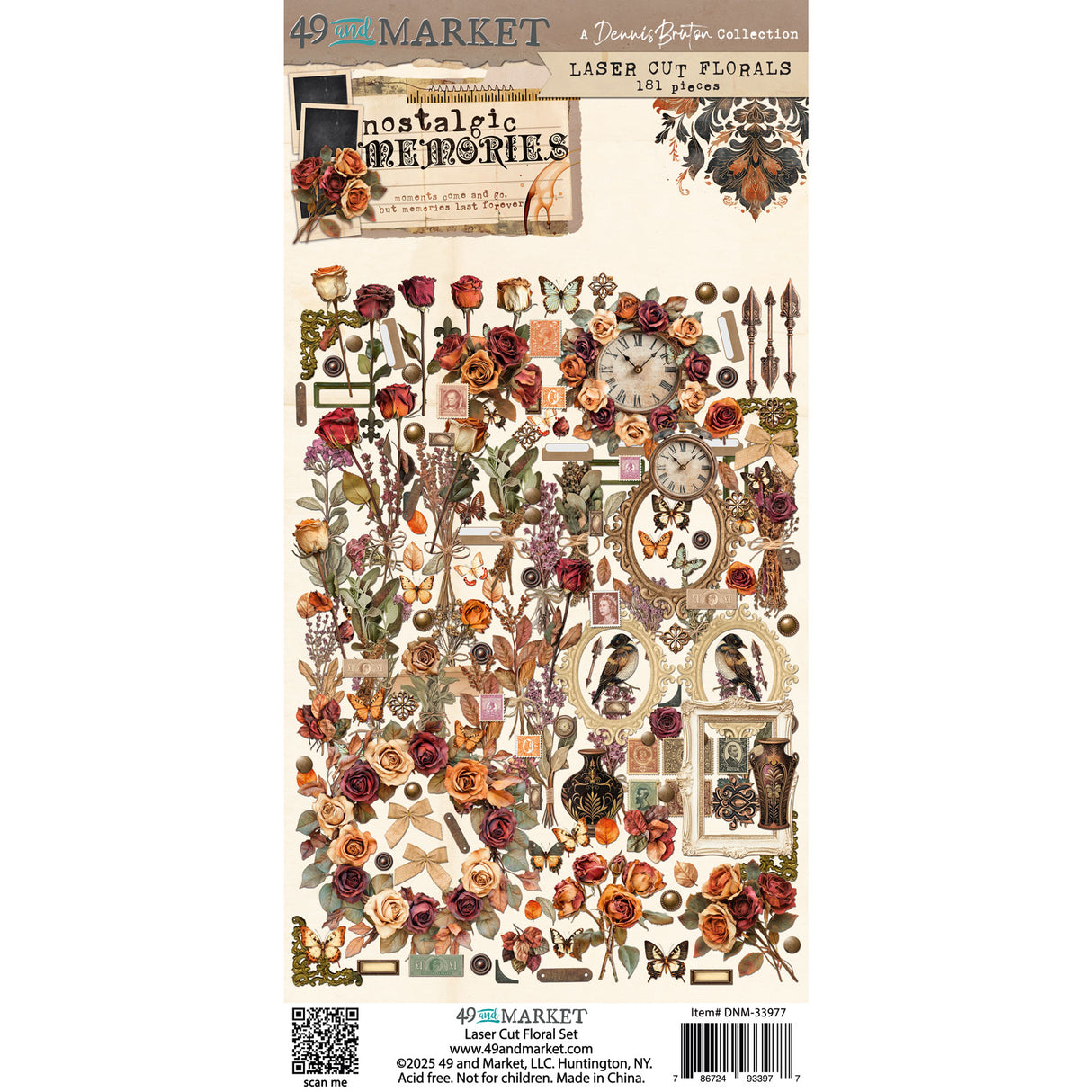 49 and Market Laser Cut Florals - Nostalgic Memories (Dennis Bruton)