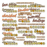 49 and Market Chipboard Words - Nostalgic Memories (Dennis Bruton)