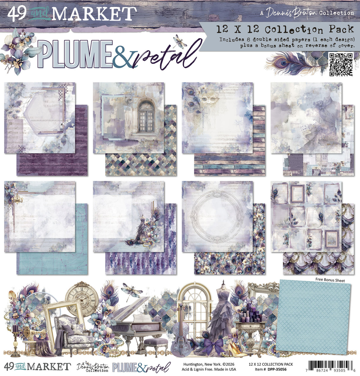 49 and Market 12 x12 Collection Pack- Plume & Petal