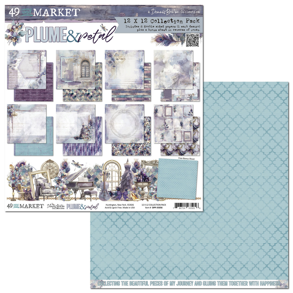 49 and Market 12 x12 Collection Pack- Plume & Petal