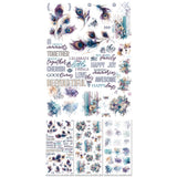 49 and Market 6 x12 Blendable Rub-on Transfer Set  - Plume & Petal