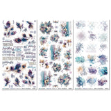 49 and Market 6 x12 Blendable Rub-on Transfer Set  - Plume & Petal