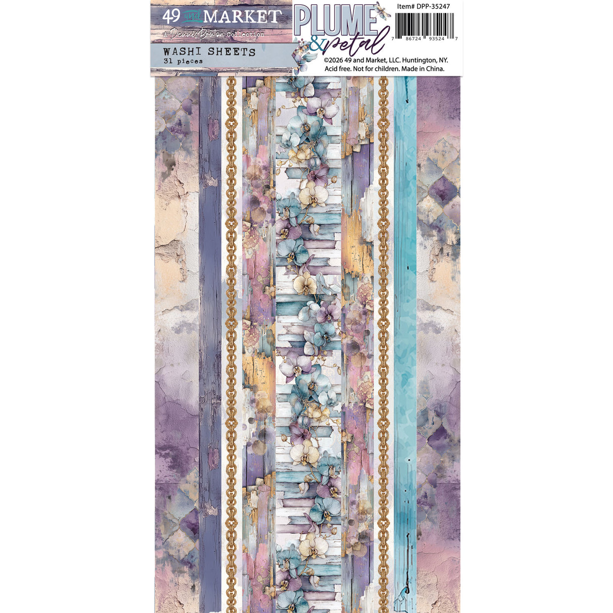 49 and Market Washi Sheets - Plume & Petal