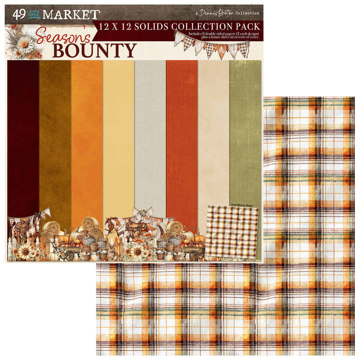 49 and Market - Season's Bounty - 12 x12 Solids Collection Pack official product image 2