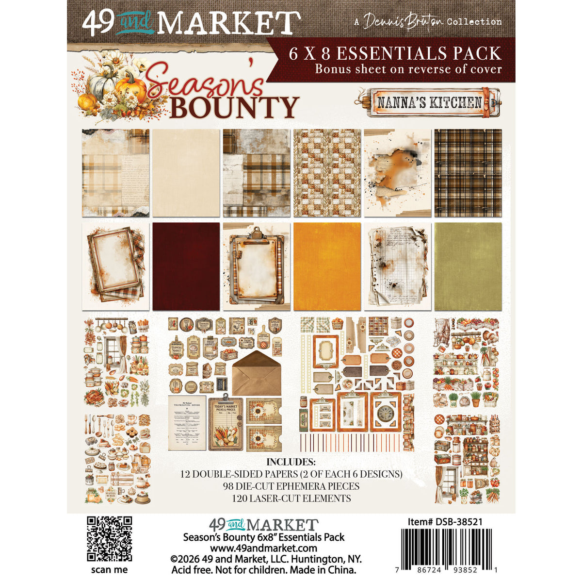 49 and Market - Season's Bounty 6x8 Essentials Pack - official 49 and Market product image