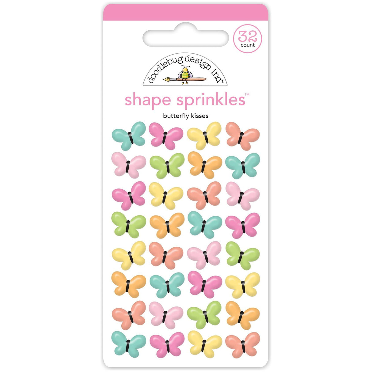 Doodlebug - Shape Sprinkles - Butterfly Kisses