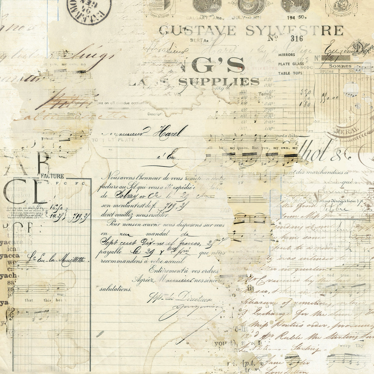 49 and Market 12 x12 Solids Collection Pack - Faded Memory Lane
