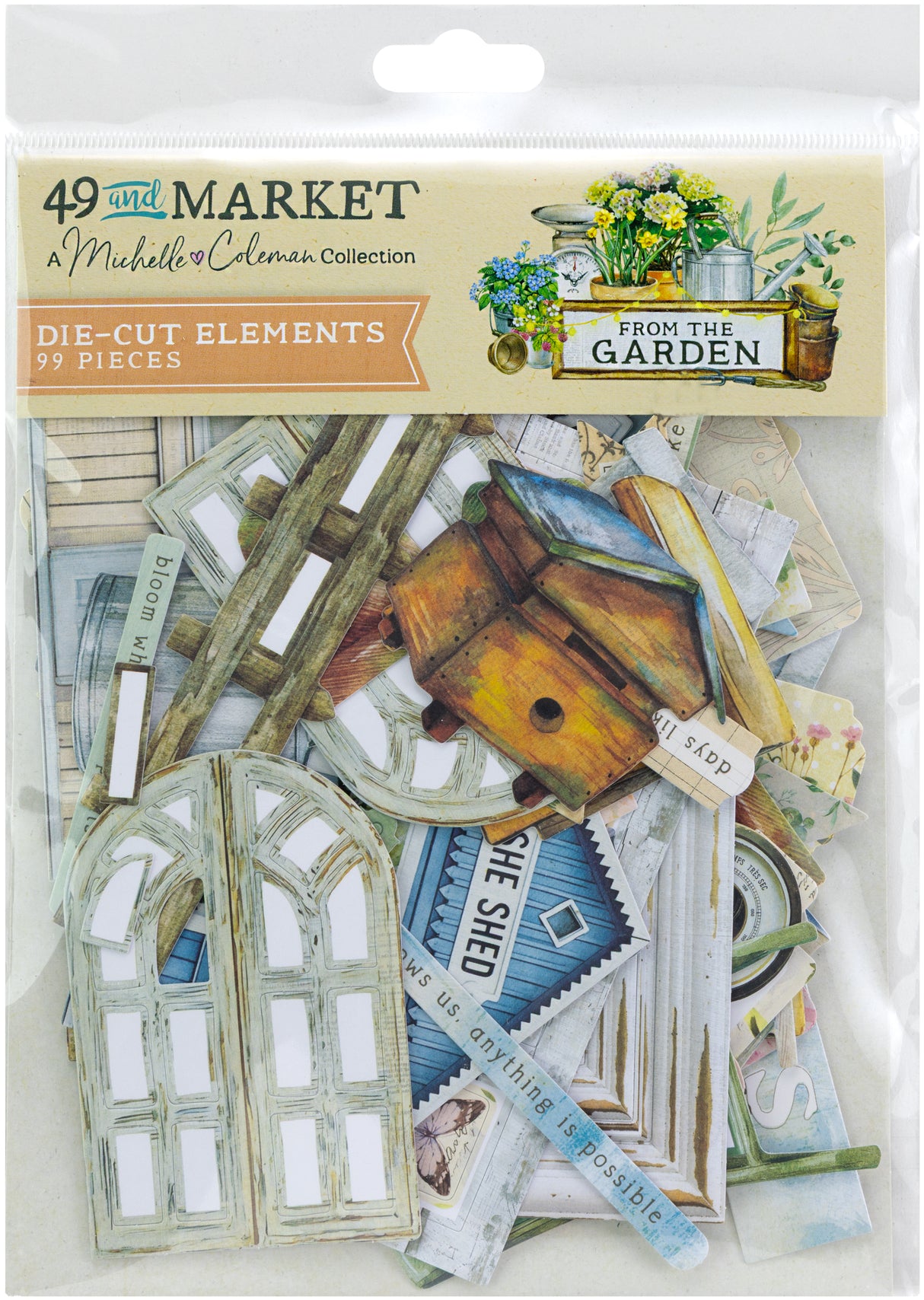 49 and Market Die-cut Elements - From the Garden