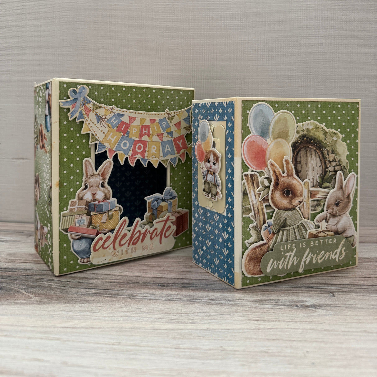 Graphic 45 Class Series Vol  3  2025 - Hip Hip Hooray – Mini Album & Matchbook Box