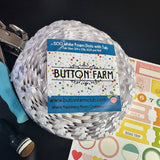 White Foam Dots With Tab 3/4" x 1/16" - 500pk