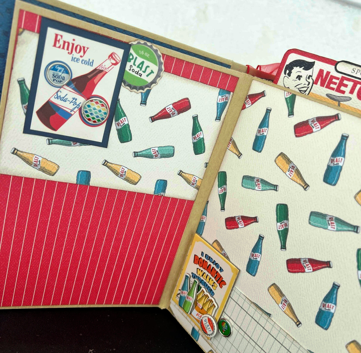 Vintage Mercantile Mini Album – A Nostalgic Journey