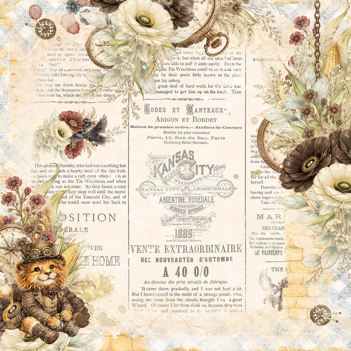49 and Market - Chronicles of Oz Paper - Softly Brave official product image 2