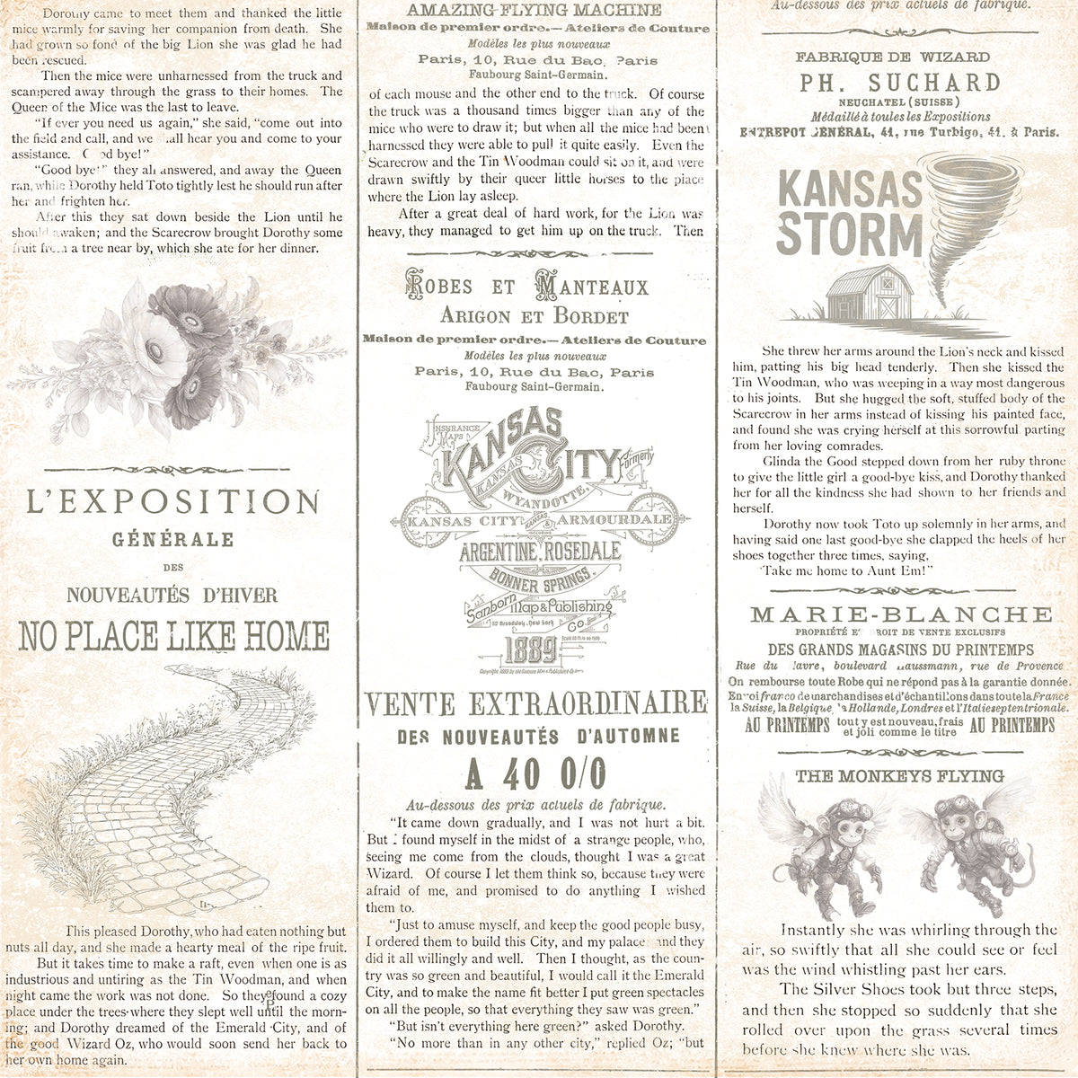 49 and Market - Chronicles of Oz Paper - Postcards From Oz official product image 3