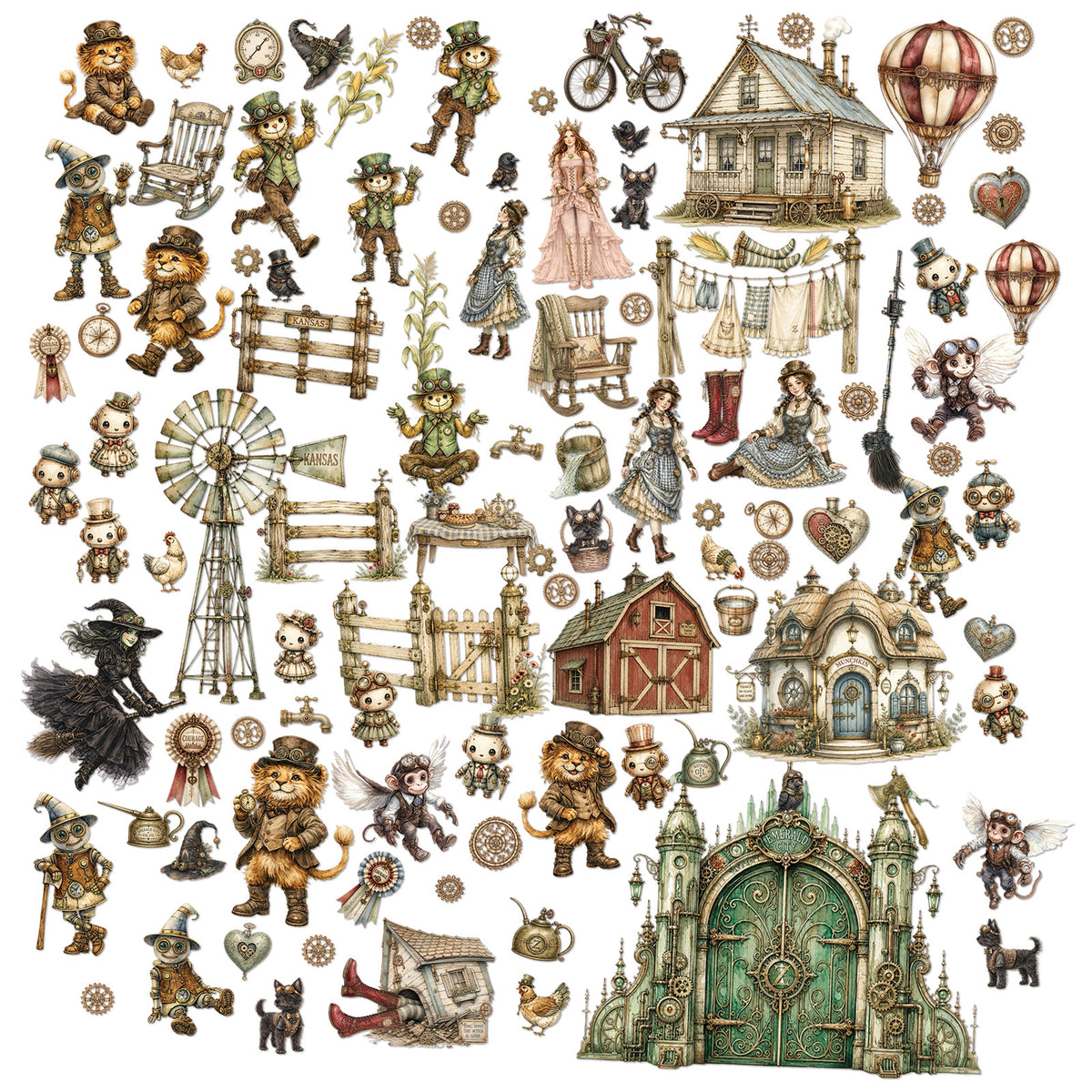 49 and Market - Chronicles of Oz Laser Cut Elements official product image 2