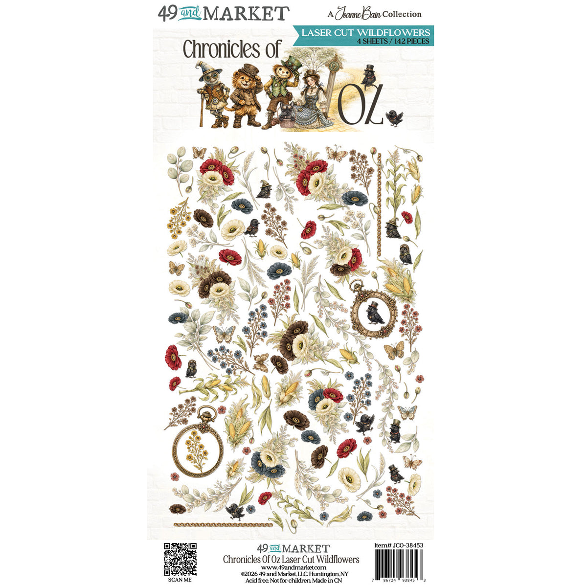 49 and Market - Chronicles of Oz Laser Cut Wildflowers - official 49 and Market product image