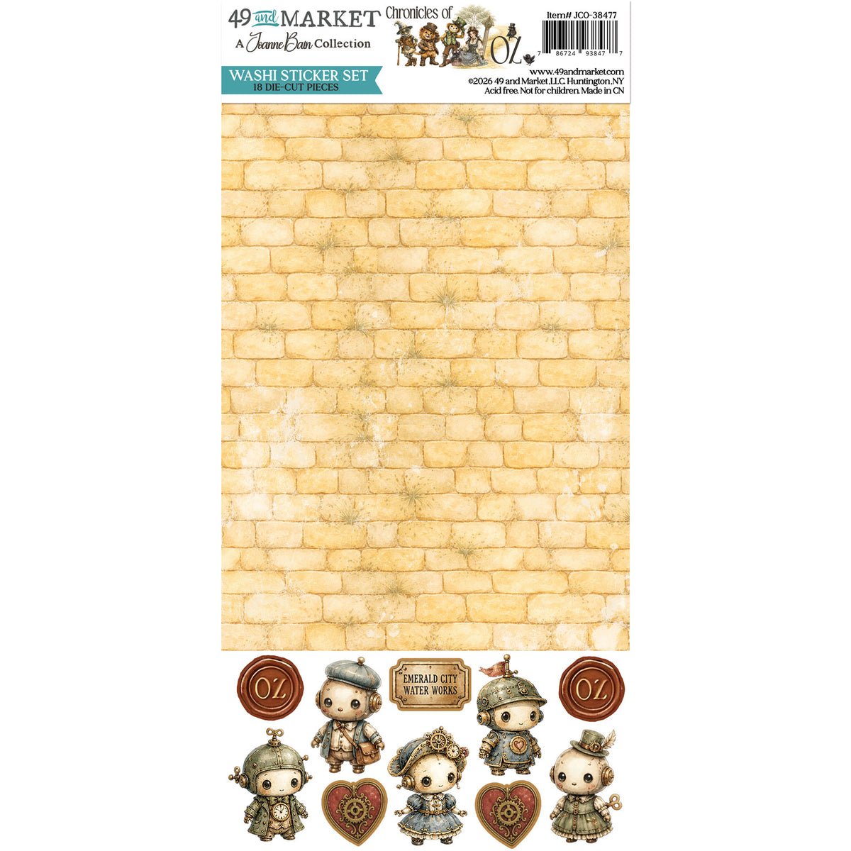 49 and Market - Chronicles of Oz Washi Sticker Set - official 49 and Market product image