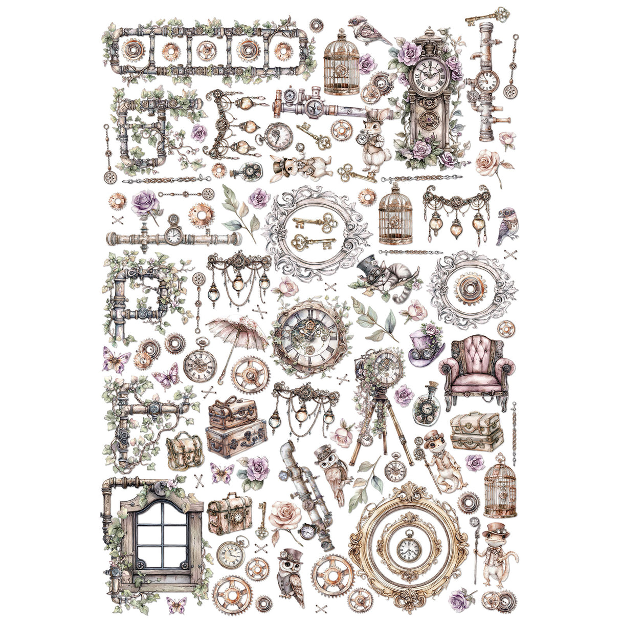 Echoes of Time Laser Cut Elements