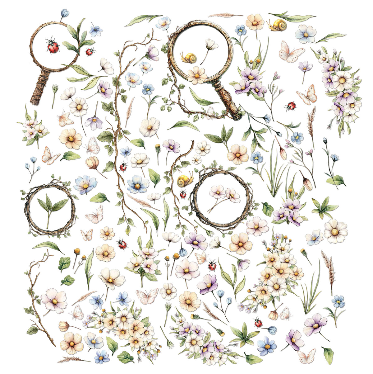 49 and Market Laser Cut Wildflowers -The Looking Glass