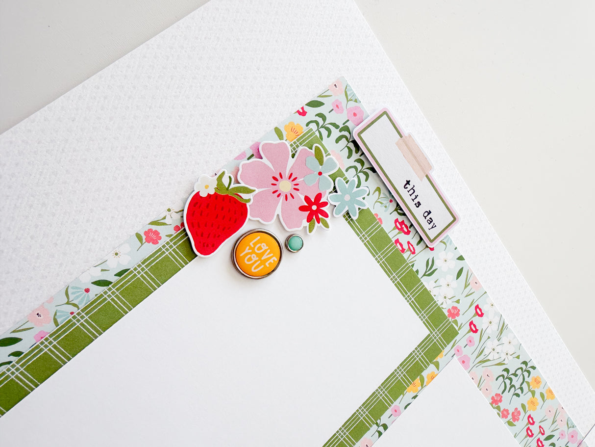 SIMPLE STORIES PINK LEMONADE PAGE KIT