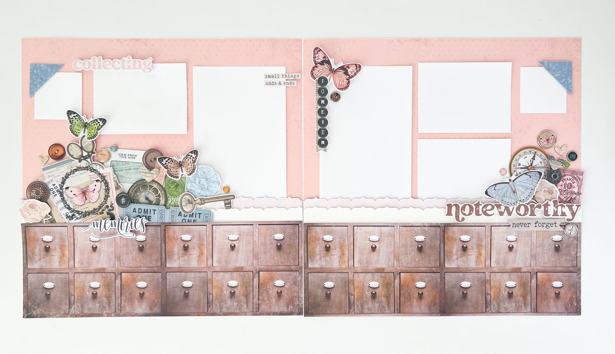 Simple Vintage Junk Drawer Layouts