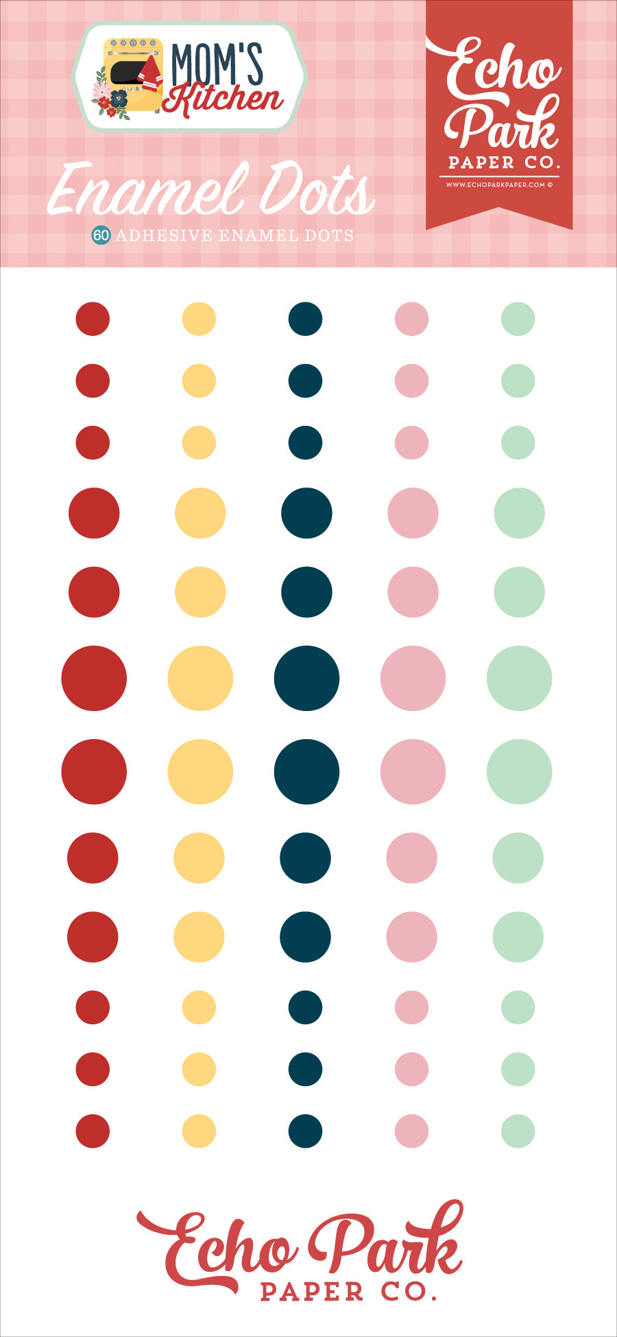 Mom's Kitchen Enamel Dots