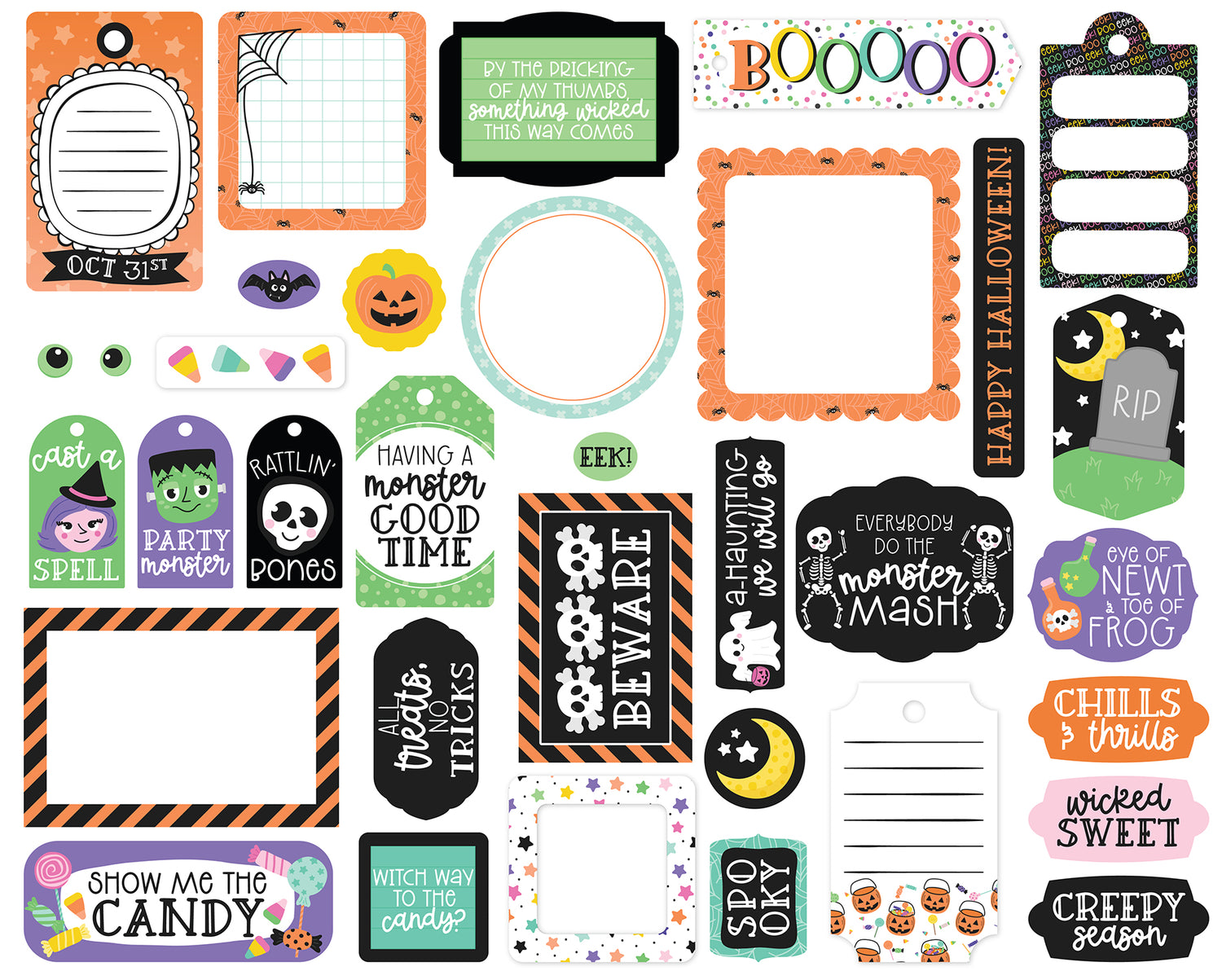 Monster Mash Frames & Tags