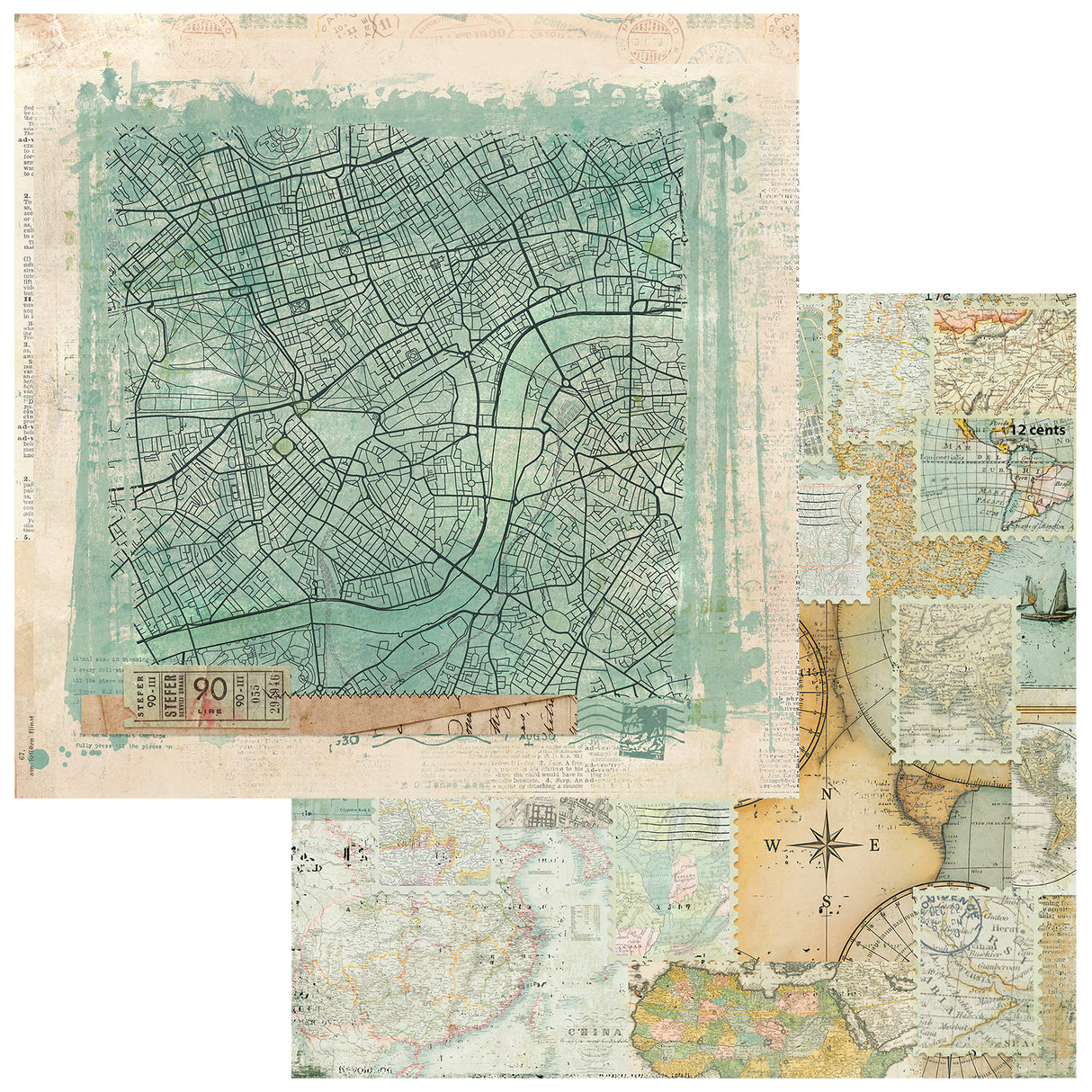 49 and Market 12 x12 Collection Pack- Travel Diaries