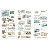 49 and Market 6 x12 Blendable Rub-on Transfer Set - Travel Diaries