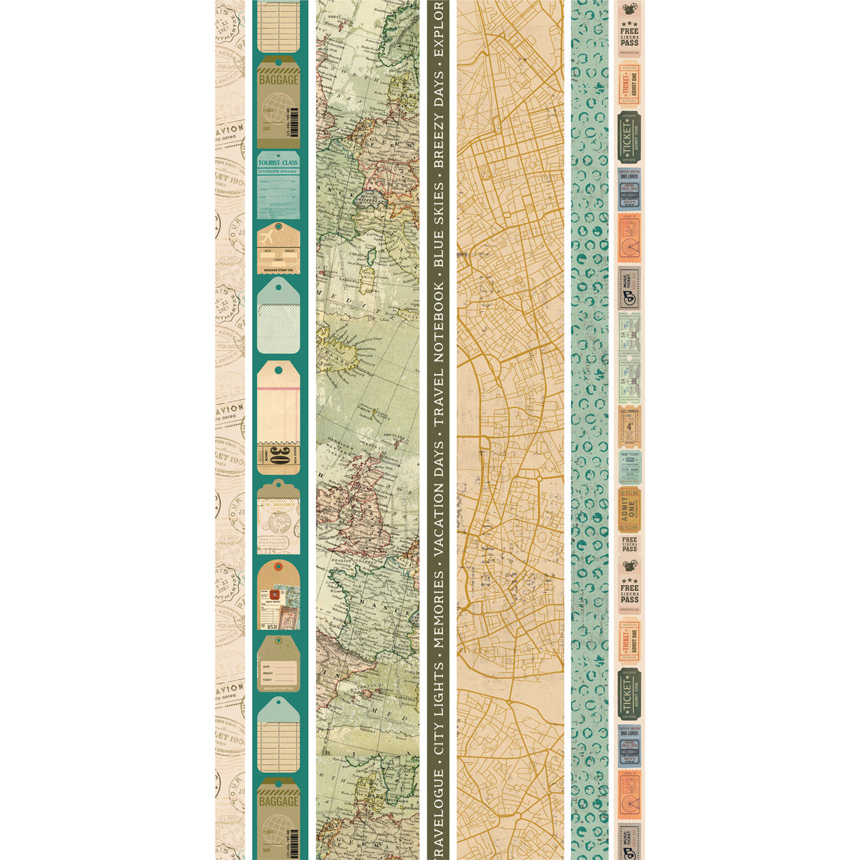 49 and Market Washi Sheets - Travel Diaries