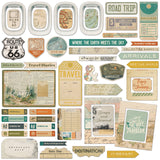 49 and Market Chipboard Elements - Travel Diaries