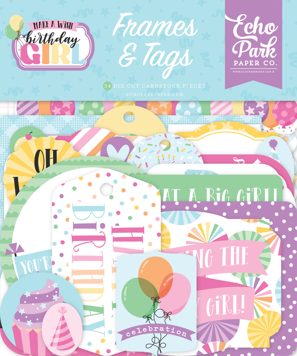 Make A Wish Birthday Girl Frames & Tags