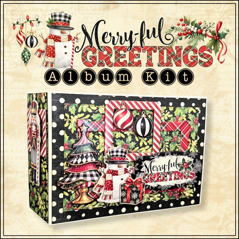 Graphic 45 Class Series - Merry-ful Greetings  Album Kit