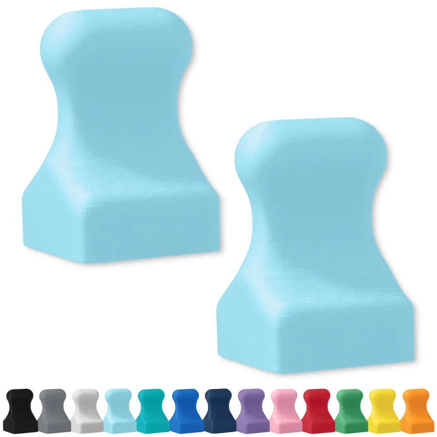 Mega Strong Neodymium MiniPawn Magnets - Ice Blue