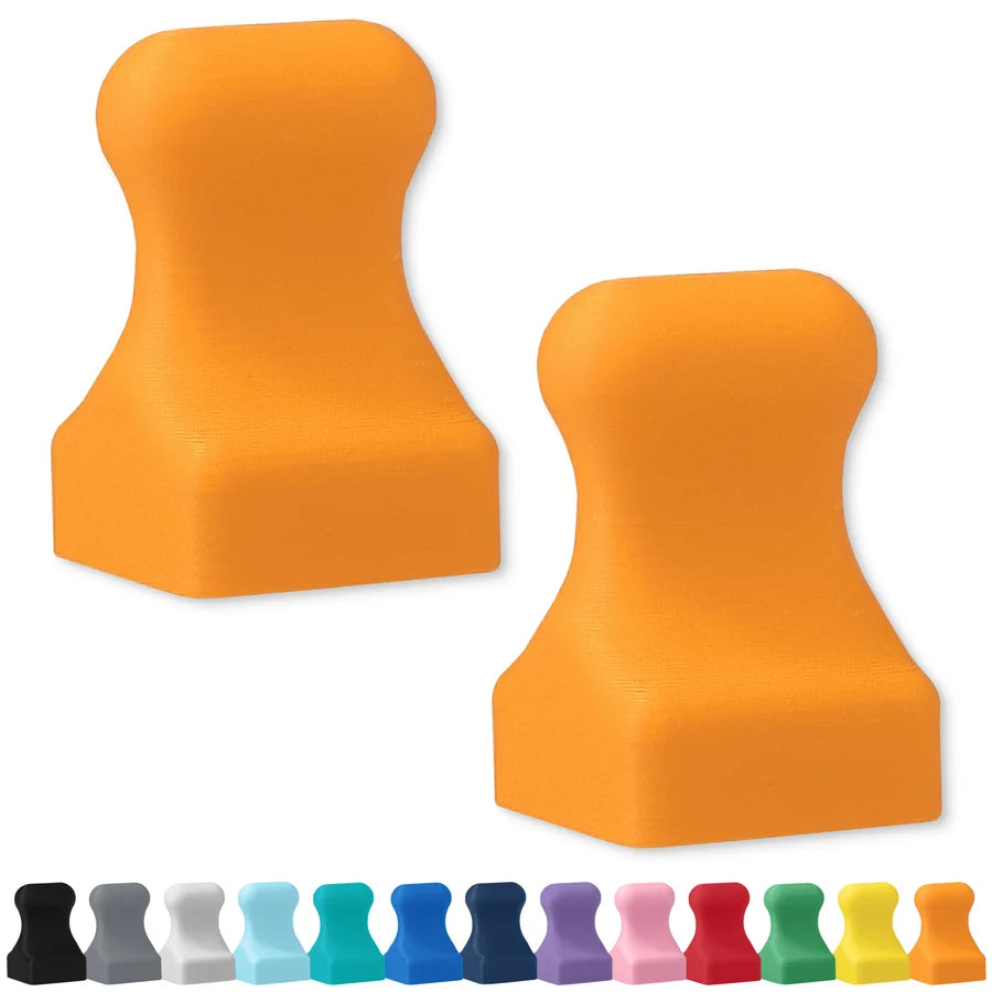 Mega Strong Neodymium MiniPawn Magnets - Tangerine