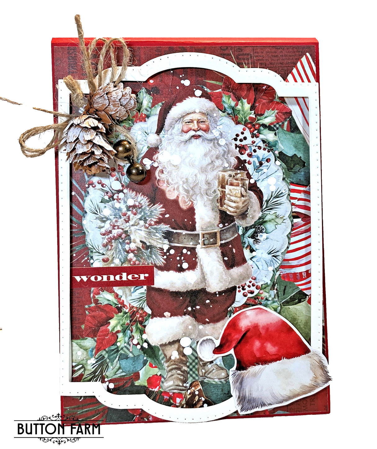 ⛄Simple Vintage Evergreen Memories Card Kit by Kathy Clement🎄