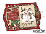 ⛄Simple Vintage Evergreen Memories Card Kit by Kathy Clement🎄
