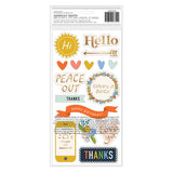Jen Hadfield - Reaching Out Collection - Thickers - Phrase - Gold Foil Accents