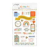 Jen Hadfield - Reaching Out Collection - Sticker Book - Gold Foil Accents