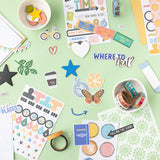 Where To Next Collection - Embellishments - Mixed Chipboard Shapes