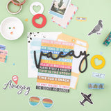 Where To Next Collection - Embellishments - Mixed Chipboard Shapes