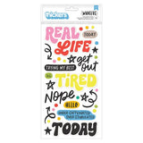 Whatevs Collection - Puffy Stickers - Phrase - Glossy Puffy