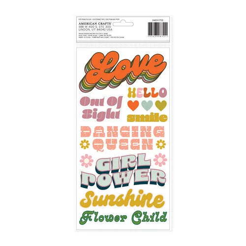 Jen Hadfield - Groovy Darlin Collection - Thickers - Phrases
