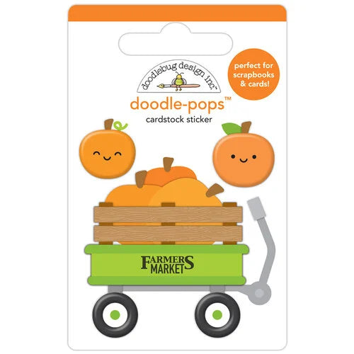 Doodle-Pops - 3D Cardstock Sticker - Pumpkin Patch