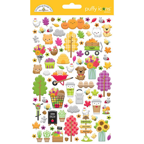 Farmer's Market Collection - Stickers - Puffy Shapes - Icons