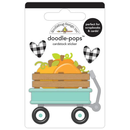 Doodle-Pops - 3D Cardstock Sticker - Country Pumpkins