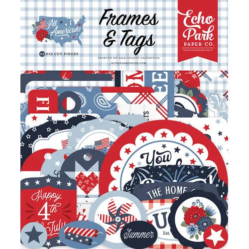 Echo Park - All American Collection - Ephemera - Frames and Tags